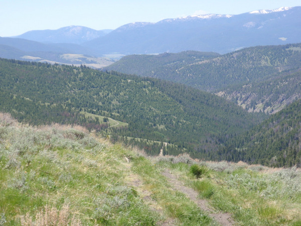 Great Divide Mountain Bike Route (GDMBR), it kind of gets steep ahead.